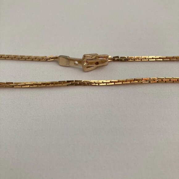 Vintage 80\'s metal gold belt main image 4